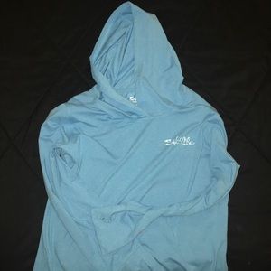 Bright blue salt life hoodie shirt